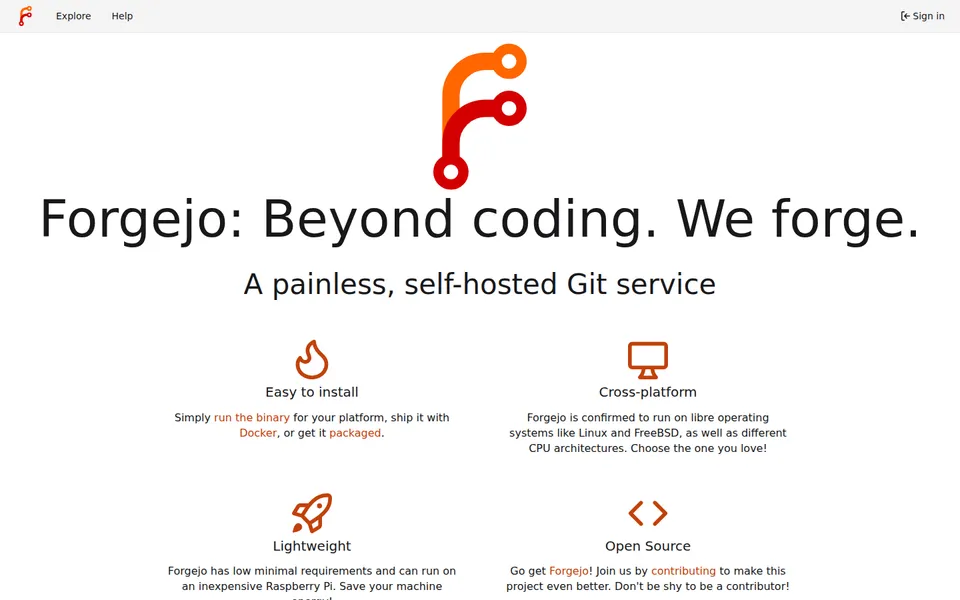 Forge Git self-hosted